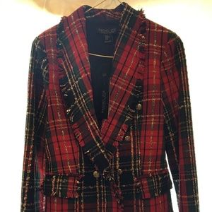 Rachel Zoe Women’s Red Plaid Blazer